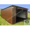 Garaż blaszany 4x6 RAL połysk z uchylną bramą